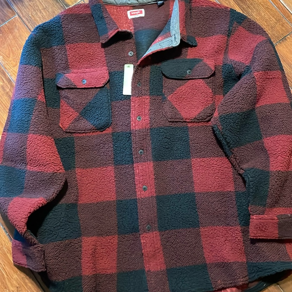 Big & Tall Men’s Flannel Shirt Size 4X NWT by Wrangler